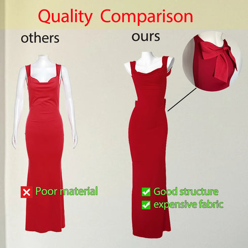 Sleeveless Evening Dress with Big Bow Backless for Gala and Wedding Guest